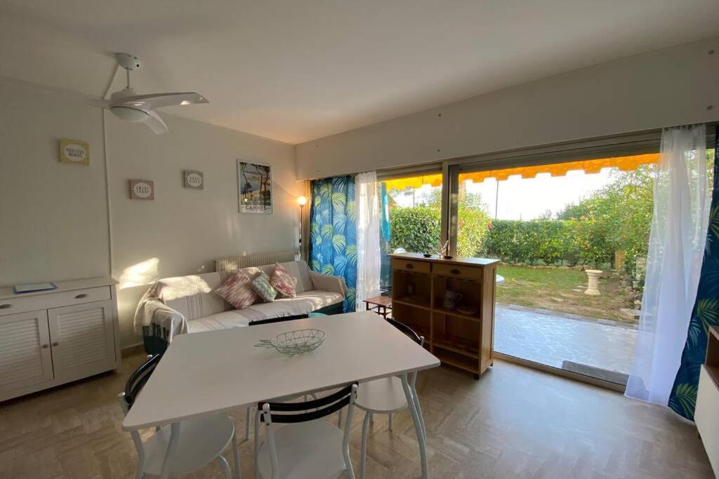 C037-Nice Studio With Garden And Parking - Near Beach Cannes Exterior foto